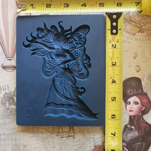Blue Butterfly Woman Silicone Zuri Mold - Picture 5 of 9